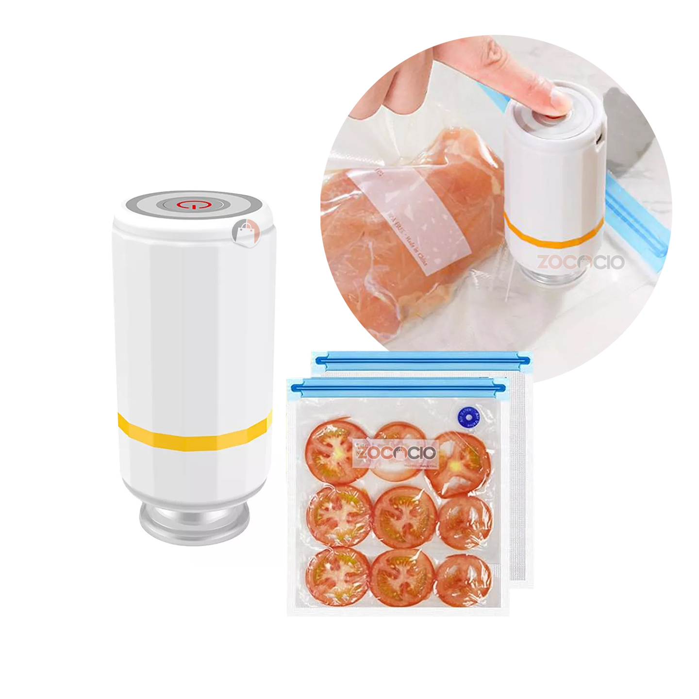 Bomba Eléctrica Y Bolsa Al Vacío aliment